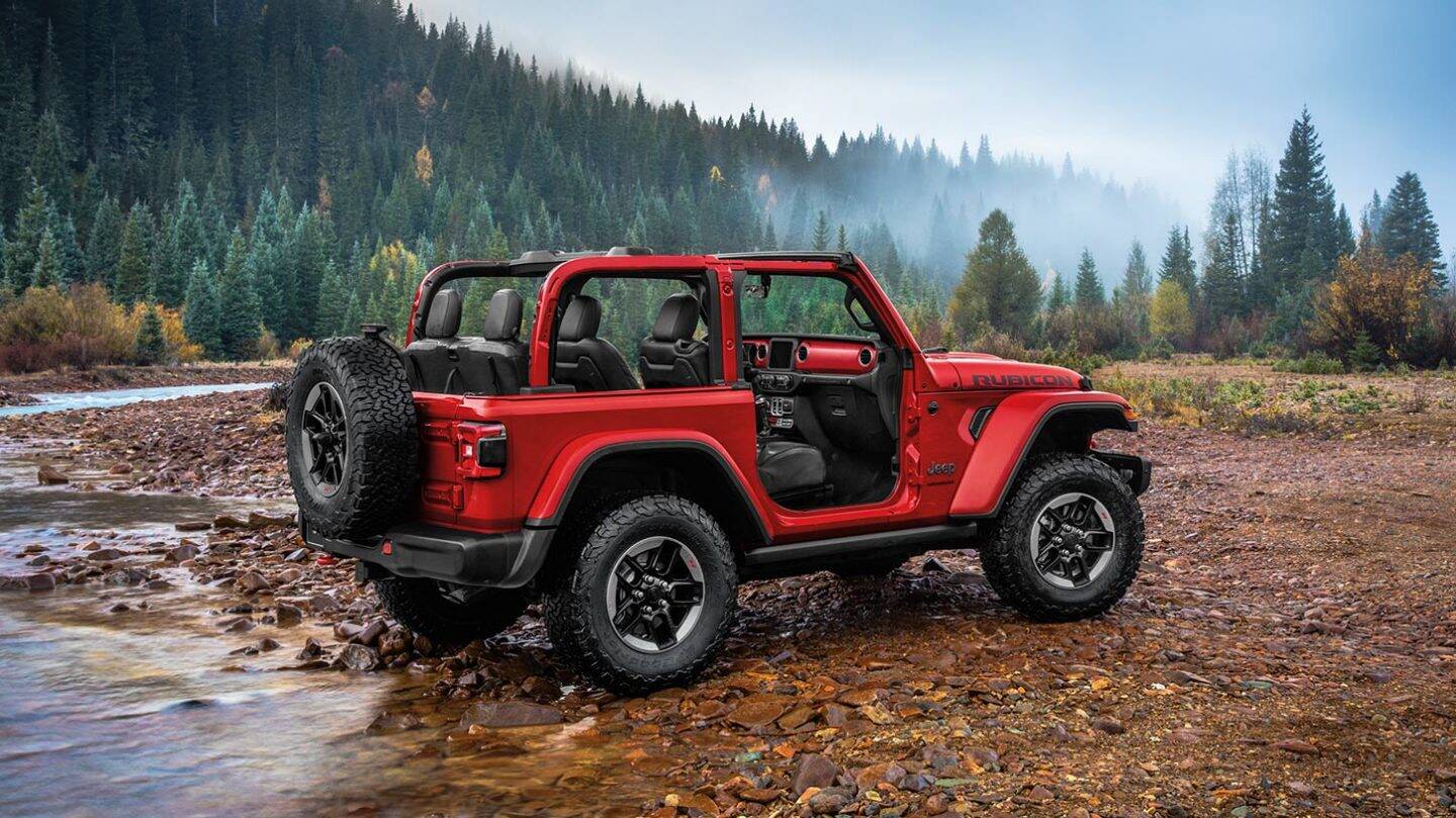 2020 Jeep Wrangler Rear View Red Exterior Picture